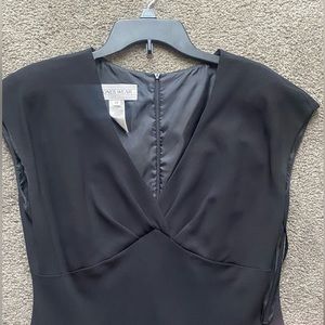 Jones Wear Midi Dress Black Sleeveless Size 14